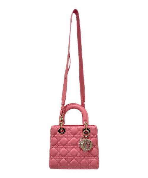 Christian Dior（クリスチャン ディオール）Christian Dior (クリスチャン ディオール) レディディオール スモールショルダーバッグ ピンク サイズ:スモールの古着・服飾アイテム