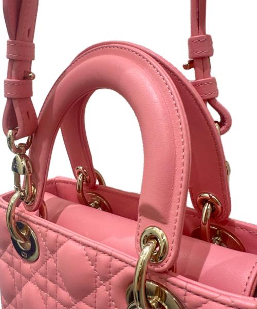 Christian Dior（クリスチャン ディオール）Christian Dior (クリスチャン ディオール) レディディオール スモールショルダーバッグ ピンク サイズ:スモールの古着・服飾アイテム