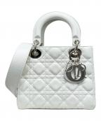 Christian Diorクリスチャン ディオール）の古着「Lady Dior Small / レディディオールスモール」｜ホワイト