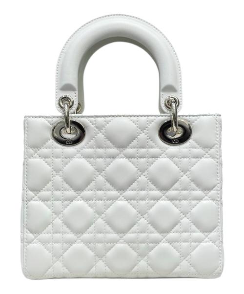 Christian Dior（クリスチャン ディオール）Christian Dior (クリスチャン ディオール) Lady Dior Small / レディディオールスモール ホワイト サイズ:スモールの古着・服飾アイテム
