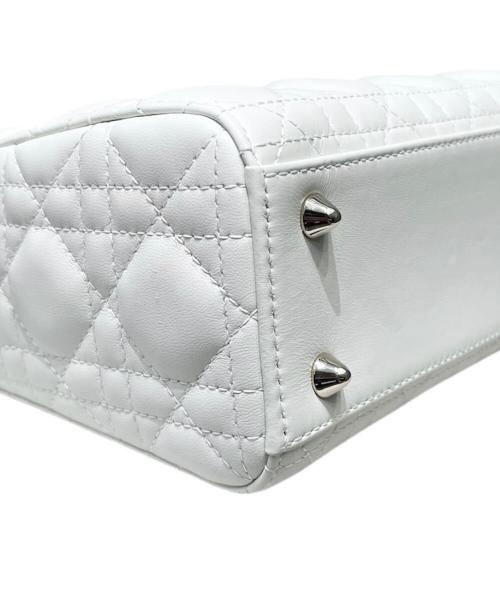 Christian Dior（クリスチャン ディオール）Christian Dior (クリスチャン ディオール) Lady Dior Small / レディディオールスモール ホワイト サイズ:スモールの古着・服飾アイテム