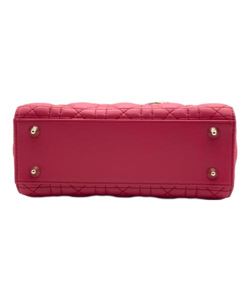 Christian Dior（クリスチャン ディオール）Christian Dior (クリスチャン ディオール) レディディオール スモール /Lady Dior バッグ 2WAYバッグ ショッキングピンク サイズ:スモール/SMALLの古着・服飾アイテム