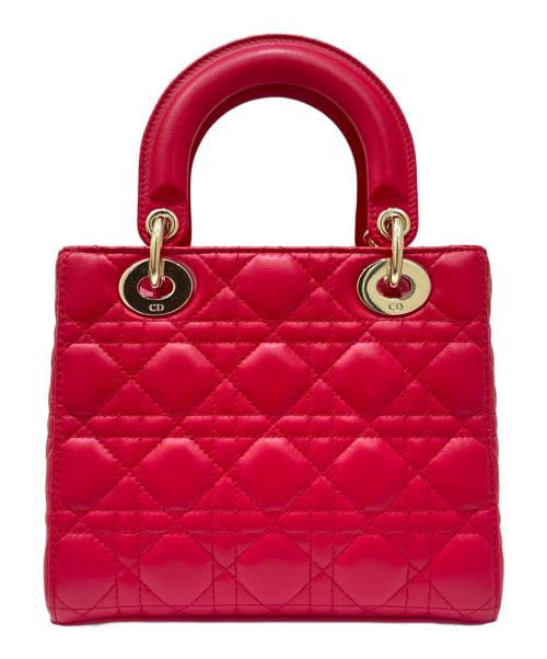 Christian Dior（クリスチャン ディオール）Christian Dior (クリスチャン ディオール) レディディオール スモールショルダーバッグ レッド サイズ:スモールの古着・服飾アイテム