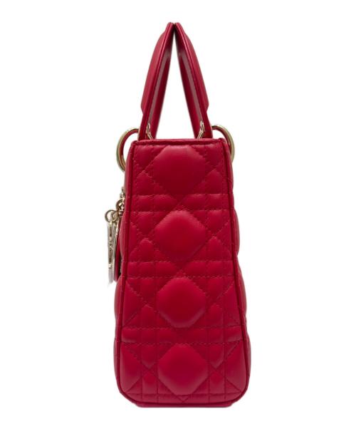 Christian Dior（クリスチャン ディオール）Christian Dior (クリスチャン ディオール) レディディオール スモールショルダーバッグ レッド サイズ:スモールの古着・服飾アイテム