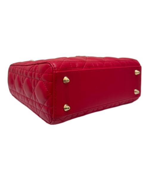 Christian Dior（クリスチャン ディオール）Christian Dior (クリスチャン ディオール) レディディオール スモールショルダーバッグ レッド サイズ:スモールの古着・服飾アイテム