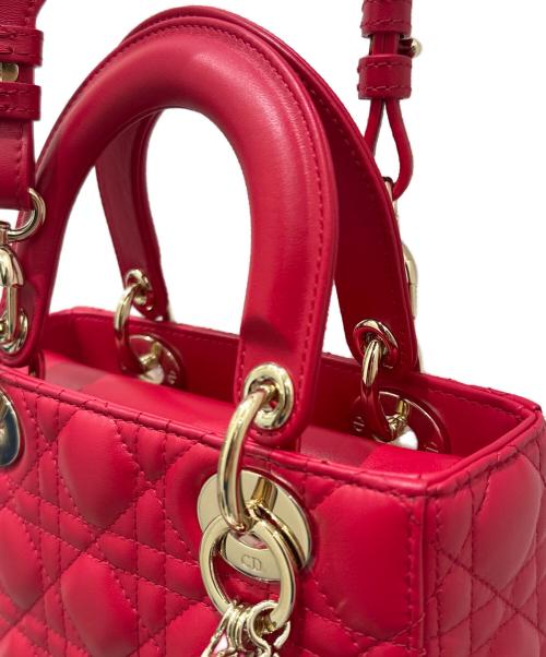 Christian Dior（クリスチャン ディオール）Christian Dior (クリスチャン ディオール) レディディオール スモールショルダーバッグ レッド サイズ:スモールの古着・服飾アイテム