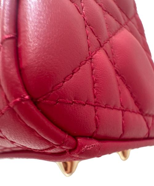 Christian Dior（クリスチャン ディオール）Christian Dior (クリスチャン ディオール) レディディオール スモールショルダーバッグ レッド サイズ:スモールの古着・服飾アイテム