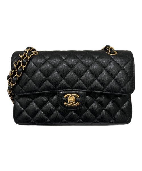 CHANEL（シャネル）CHANEL (シャネル) マトラッセ 23 Wフラップ チェーンショルダーバッグ ブラック サイズ:23の古着・服飾アイテム