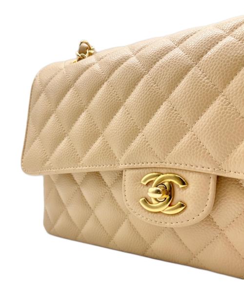 CHANEL（シャネル）CHANEL (シャネル) マトラッセ25/Wフラップチェーンショルダーバッグ ベージュ サイズ:25の古着・服飾アイテム