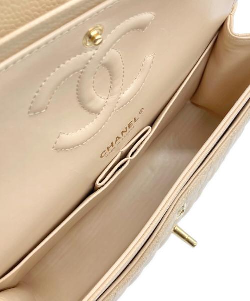CHANEL（シャネル）CHANEL (シャネル) マトラッセ25/Wフラップチェーンショルダーバッグ ベージュ サイズ:25の古着・服飾アイテム
