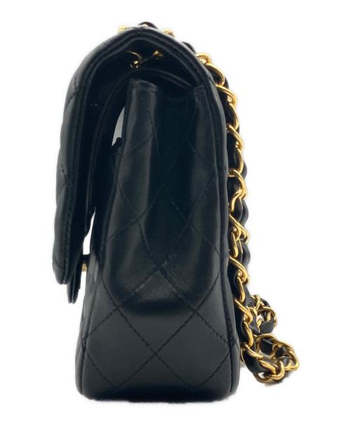 CHANEL（シャネル）CHANEL (シャネル) マトラッセ25/Wフラップチェーンショルダーバッグ ブラック サイズ:25の古着・服飾アイテム