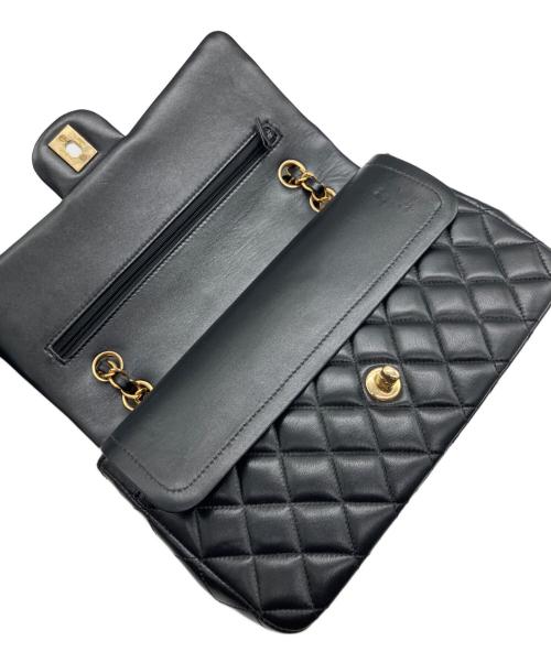 CHANEL（シャネル）CHANEL (シャネル) マトラッセ25/Wフラップチェーンショルダーバッグ ブラック サイズ:25の古着・服飾アイテム