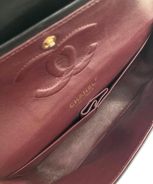 CHANEL（シャネル）CHANEL (シャネル) マトラッセ25/Wフラップチェーンショルダーバッグ ブラック サイズ:25の古着・服飾アイテム