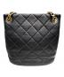 CHANEL (シャネル) チェーンバゲットバッグ ブラック×ゴールド金具：650000円
