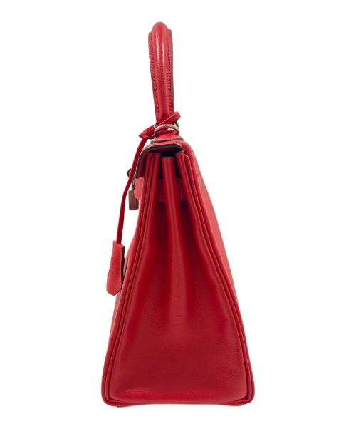 HERMES（エルメス）HERMES (エルメス) ケリー28/内縫い/シルバー金具/エバーカラー/レッド系/D刻印:2019年製 レッド系 サイズ:28の古着・服飾アイテム
