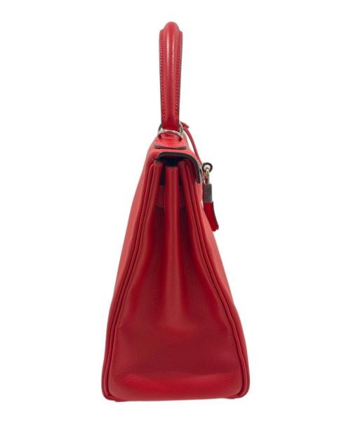 HERMES（エルメス）HERMES (エルメス) ケリー28/内縫い/シルバー金具/エバーカラー/レッド系/D刻印:2019年製 レッド系 サイズ:28の古着・服飾アイテム