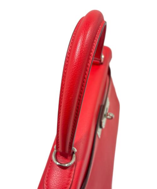HERMES（エルメス）HERMES (エルメス) ケリー28/内縫い/シルバー金具/エバーカラー/レッド系/D刻印:2019年製 レッド系 サイズ:28の古着・服飾アイテム