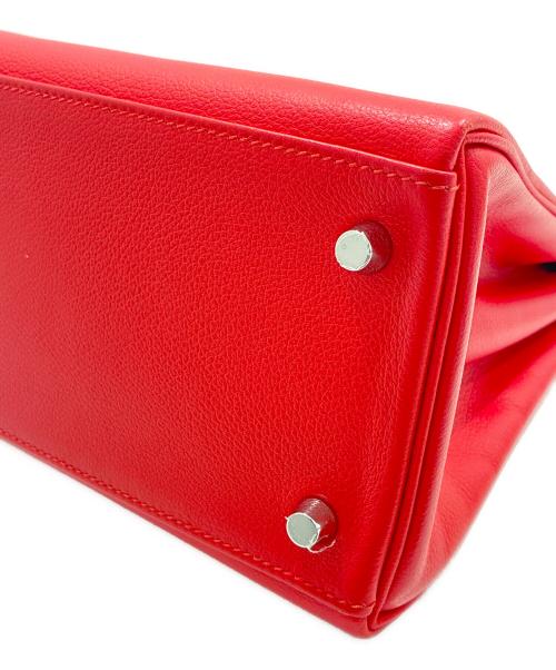 HERMES（エルメス）HERMES (エルメス) ケリー28/内縫い/シルバー金具/エバーカラー/レッド系/D刻印:2019年製 レッド系 サイズ:28の古着・服飾アイテム