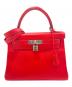 HERMES（エルメス）の古着「ケリー28/内縫い/シルバー金具/エバーカラー/レッド系/D刻印:2019年製」｜レッド系