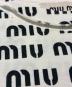 中古・古着 MIU MIU (ミュウミュウ) MIUMIU シグネチャーロゴ オールプリント インサイドアウトカットソー ホワイト サイズ:XS：40000円
