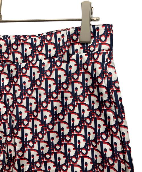 Christian Dior（クリスチャン ディオール）Christian Dior (クリスチャン ディオール) 20SS Oblique Pixel Bermuda Shorts/オブリークシルクハーフパンツ レッド×ネイビー サイズ:46の古着・服飾アイテム