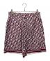 Christian Dior（クリスチャン ディオール）の古着「20SS Oblique Pixel Bermuda Shorts/オブリークシルクハーフパンツ」｜レッド×ネイビー