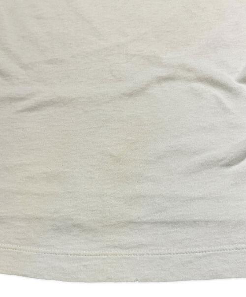 GUCCI（グッチ）GUCCI (グッチ) ダメージ加工ロゴTシャツ ホワイト サイズ:Lの古着・服飾アイテム