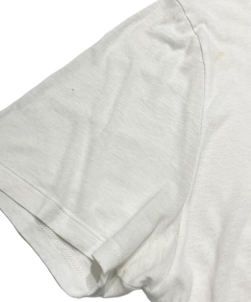 GUCCI（グッチ）GUCCI (グッチ) ダメージ加工ロゴTシャツ ホワイト サイズ:Lの古着・服飾アイテム