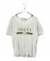 GUCCI（グッチ）の古着「ダメージ加工ロゴTシャツ」｜ホワイト