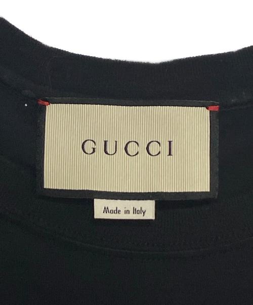 GUCCI（グッチ）GUCCI (グッチ) ロゴTシャツ ブラック サイズ:XLの古着・服飾アイテム