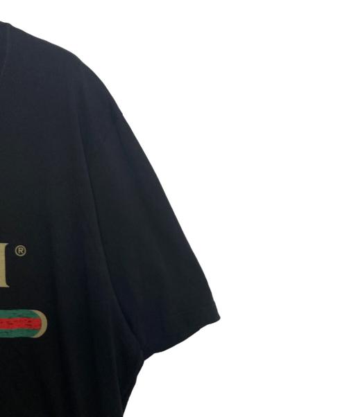 GUCCI（グッチ）GUCCI (グッチ) ロゴTシャツ ブラック サイズ:XLの古着・服飾アイテム