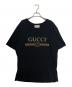 GUCCI（グッチ）の古着「ロゴTシャツ」｜ブラック