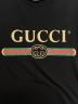 中古・古着 GUCCI (グッチ) ロゴTシャツ ブラック サイズ:XL：24000円