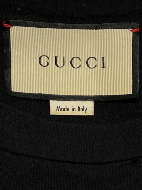 GUCCI（グッチ）GUCCI (グッチ) ロゴTシャツ ブラック サイズ:XSの古着・服飾アイテム