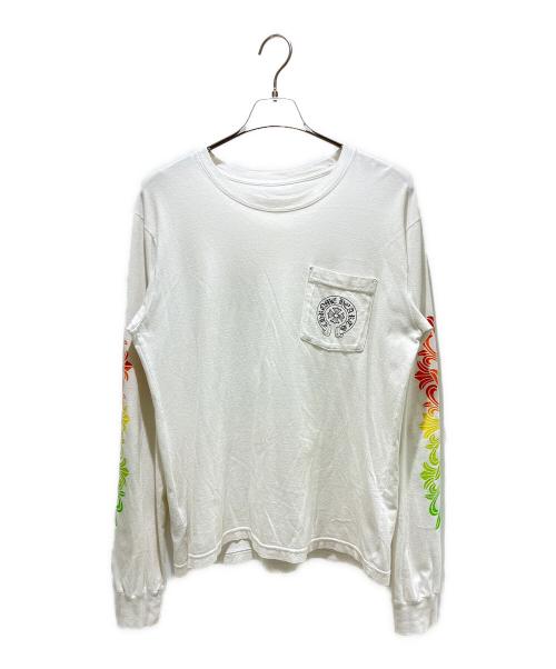 CHROME HEARTS（クロムハーツ）CHROME HEARTS (クロムハーツ) ロングスリーブTシャツ ホワイト サイズ:Mの古着・服飾アイテム