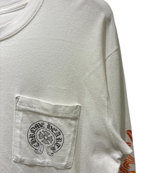 CHROME HEARTS（クロムハーツ）CHROME HEARTS (クロムハーツ) ロングスリーブTシャツ ホワイト サイズ:Mの古着・服飾アイテム