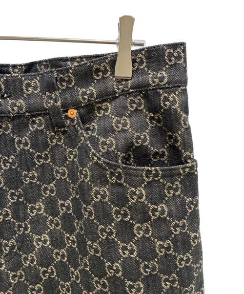 GUCCI（グッチ）GUCCI (グッチ) GGジャガードデニムパンツ サイズ:W36の古着・服飾アイテム