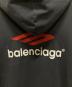中古・古着 BALENCIAGA (バレンシアガ) Balenciaga Black Letter Print Hoodie/ロゴパーカー/スポーツアイコンパーカー ネイビー サイズ:3：85000円