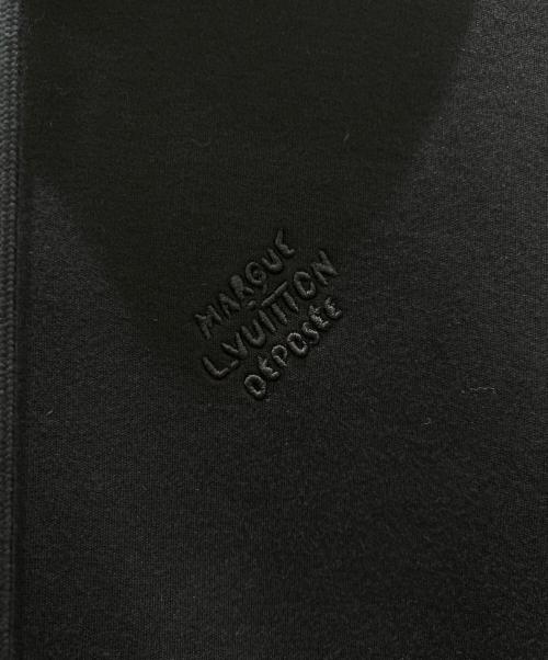 LOUIS VUITTON（ルイ ヴィトン）LOUIS VUITTON (ルイ ヴィトン) エンブロイダードジャージージップスルーフーディ ブラック サイズ:Lの古着・服飾アイテム