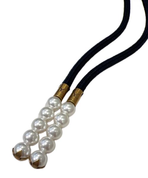 LOUIS VUITTON（ルイ ヴィトン）LOUIS VUITTON (ルイ ヴィトン) エンブロイダードジャージージップスルーフーディ ブラック サイズ:Lの古着・服飾アイテム