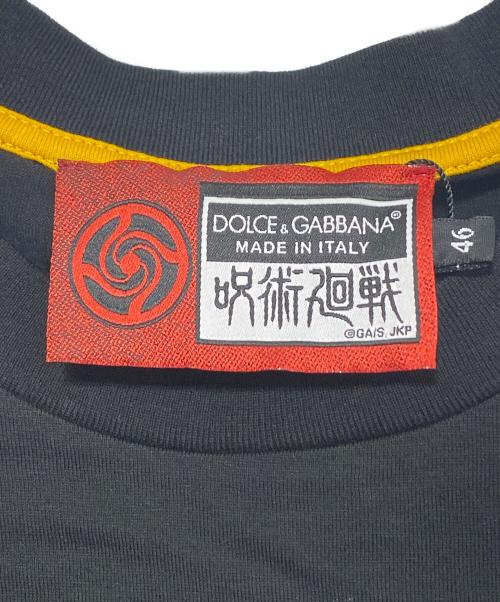DOLCE & GABBANA（ドルチェ＆ガッバーナ）DOLCE & GABBANA (ドルチェ＆ガッバーナ) 呪術廻戦 (ジュジュツカイセン) ハートロゴパンダTシャツ ブラック サイズ:Sの古着・服飾アイテム