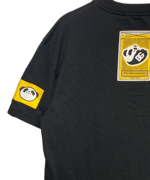 DOLCE & GABBANA（ドルチェ＆ガッバーナ）DOLCE & GABBANA (ドルチェ＆ガッバーナ) 呪術廻戦 (ジュジュツカイセン) ハートロゴパンダTシャツ ブラック サイズ:Sの古着・服飾アイテム