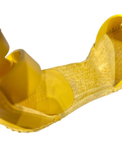 HERMES（エルメス）HERMES (エルメス) ウェッジソールサンダル《ティボリ》 イエロー サイズ:36の古着・服飾アイテム