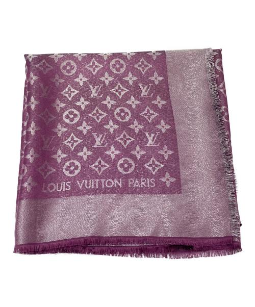 LOUIS VUITTON（ルイ ヴィトン）LOUIS VUITTON (ルイ ヴィトン) 大判 モノグラム ストール パープルの古着・服飾アイテム
