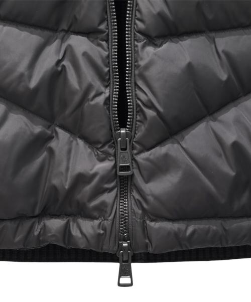 MONCLER GENIUS（モンクレール ジーニアス）MONCLER GENIUS (モンクレール ジーニアス) ニット切替ダウンジャケット/CARDIGAN TRICOT ブラック サイズ:Sの古着・服飾アイテム