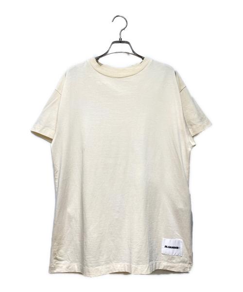 JIL SANDER+（ジルサンダープラス）JIL SANDER+ (ジルサンダープラス) ロゴTシャツ ベージュ サイズ:Sの古着・服飾アイテム