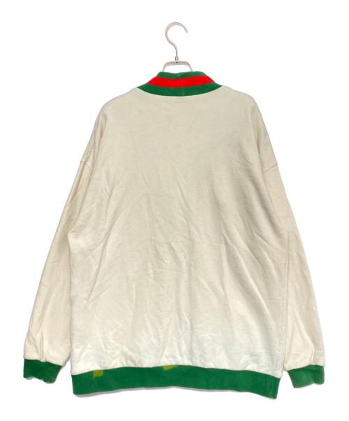 GUCCI（グッチ）GUCCI (グッチ) シェリーラインスウェットカーディガン ベージュ サイズ:XSの古着・服飾アイテム