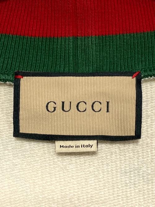 GUCCI（グッチ）GUCCI (グッチ) シェリーラインスウェットカーディガン ベージュ サイズ:XSの古着・服飾アイテム