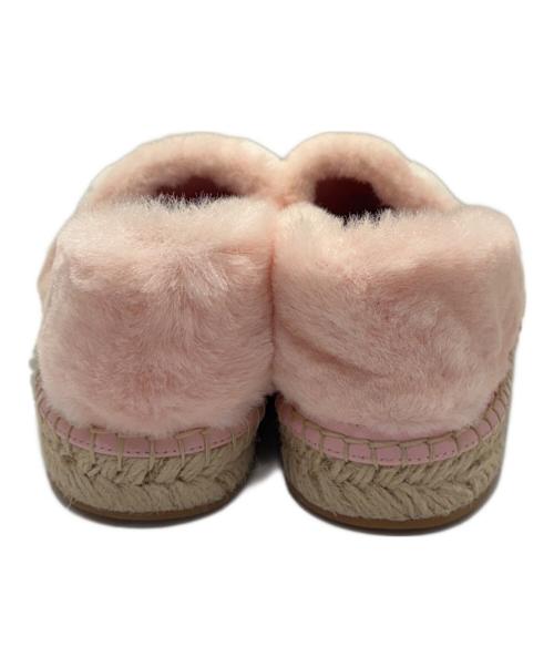 LOUIS VUITTON（ルイ ヴィトン）LOUIS VUITTON (ルイ ヴィトン) エコファースリッポン ピンク サイズ:36の古着・服飾アイテム