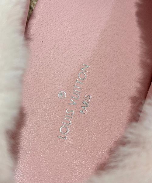 LOUIS VUITTON（ルイ ヴィトン）LOUIS VUITTON (ルイ ヴィトン) エコファースリッポン ピンク サイズ:36の古着・服飾アイテム
